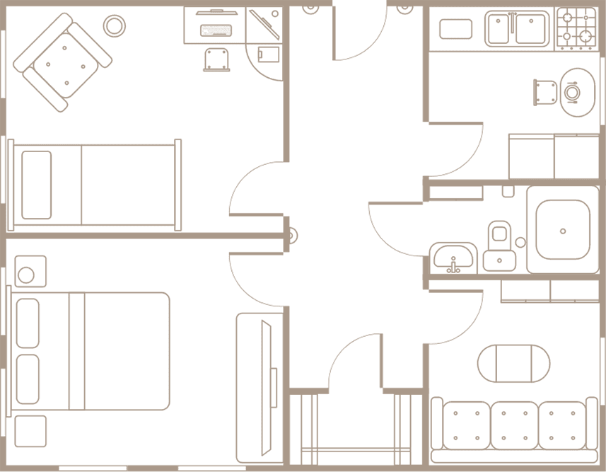 Multiple Apartments 3 c