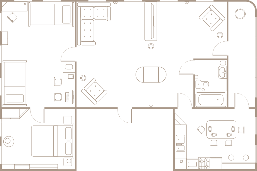 Multiple Apartments 1 d